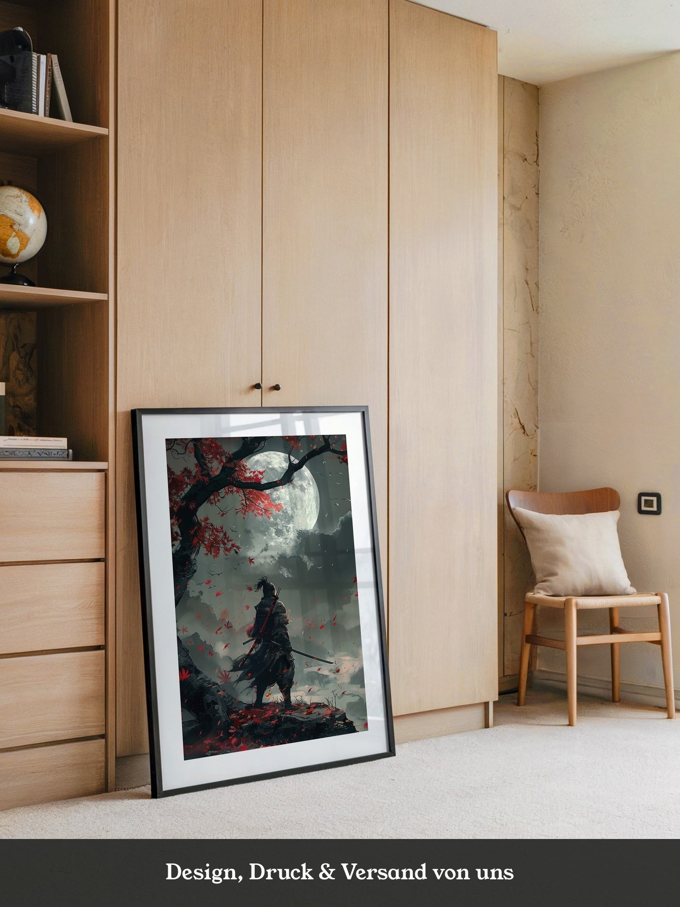 Samurai Herbstmond Fantasy