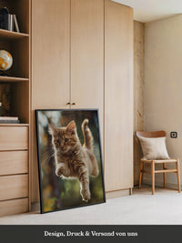 Springende Katze dynamisch