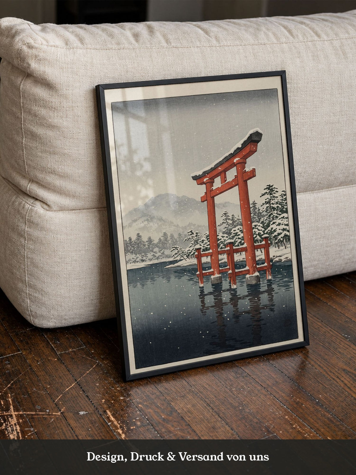 Torii-Schneelandschaft Rot
