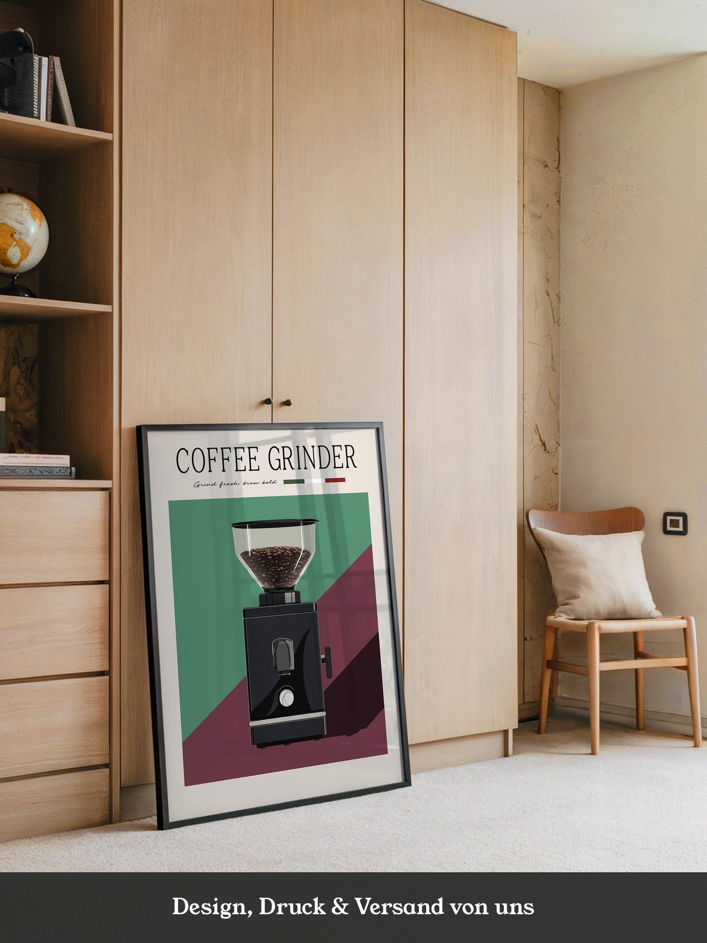 Kaffeemühle Retro Farben