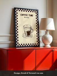 Kaffeetasse Zeichnung Retro-Stil