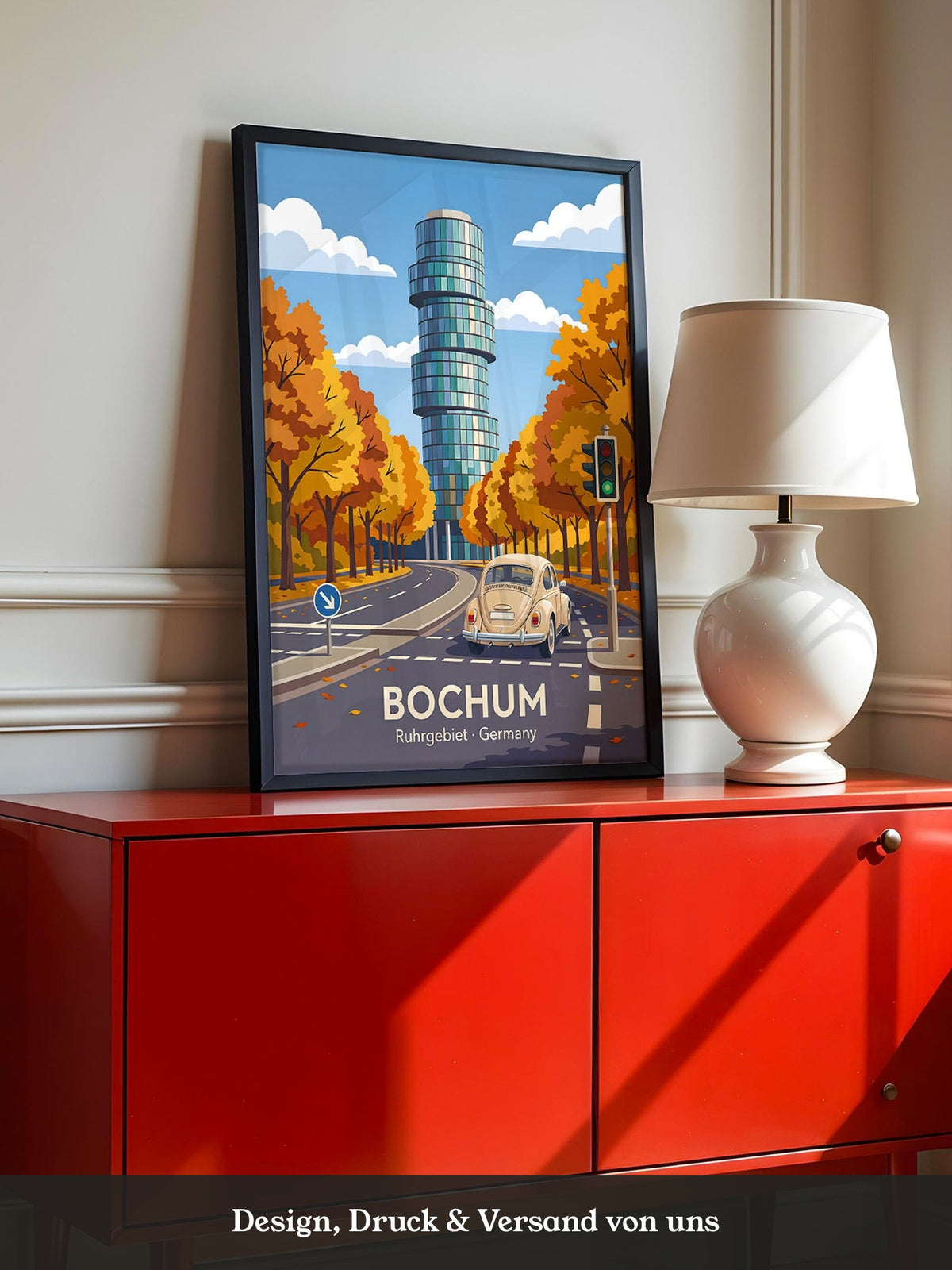 Bochum Herbst Turm Retro