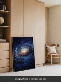 Galaxie Spiralstruktur blau