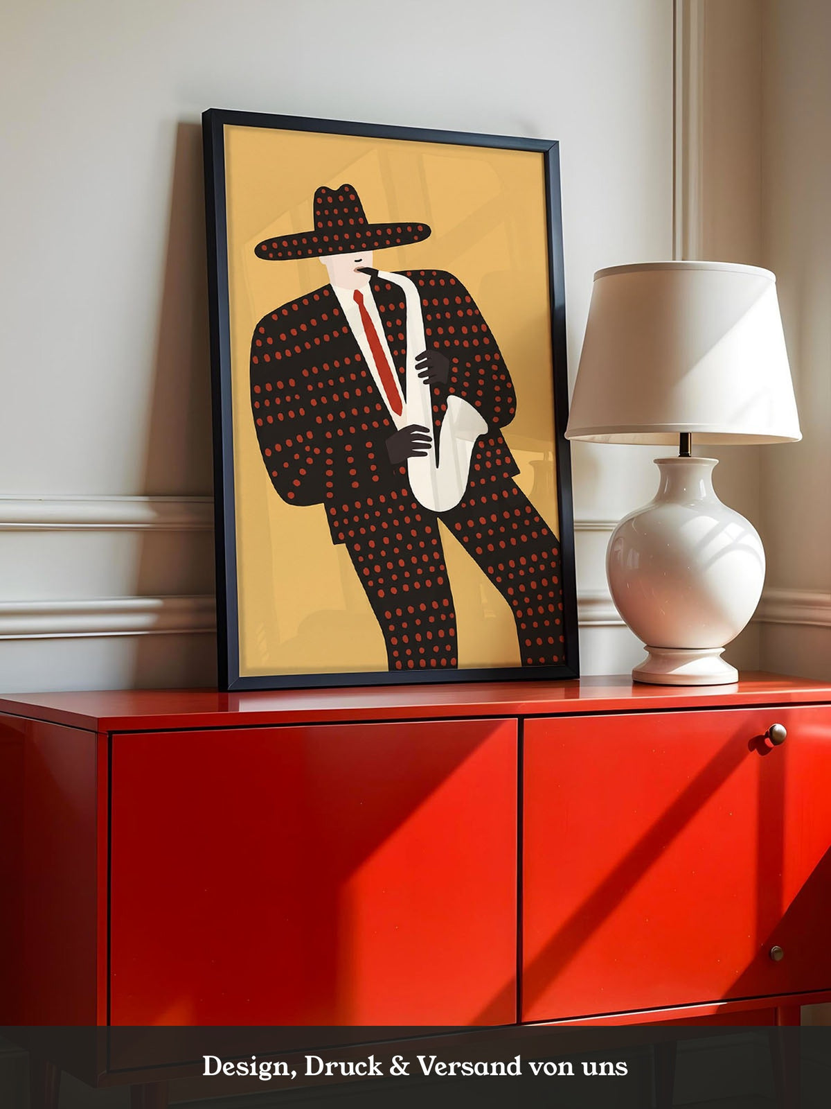 Saxophonist Retro Illustration