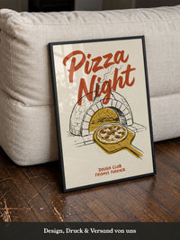 Pizza Nacht Ofen Retro