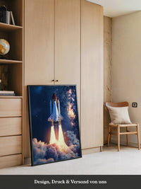 Raumfähre Start Galaxie Hintergrund