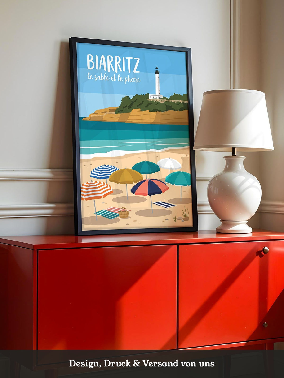 Biarritz Strand Leuchtturm