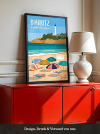 Biarritz Strand Leuchtturm