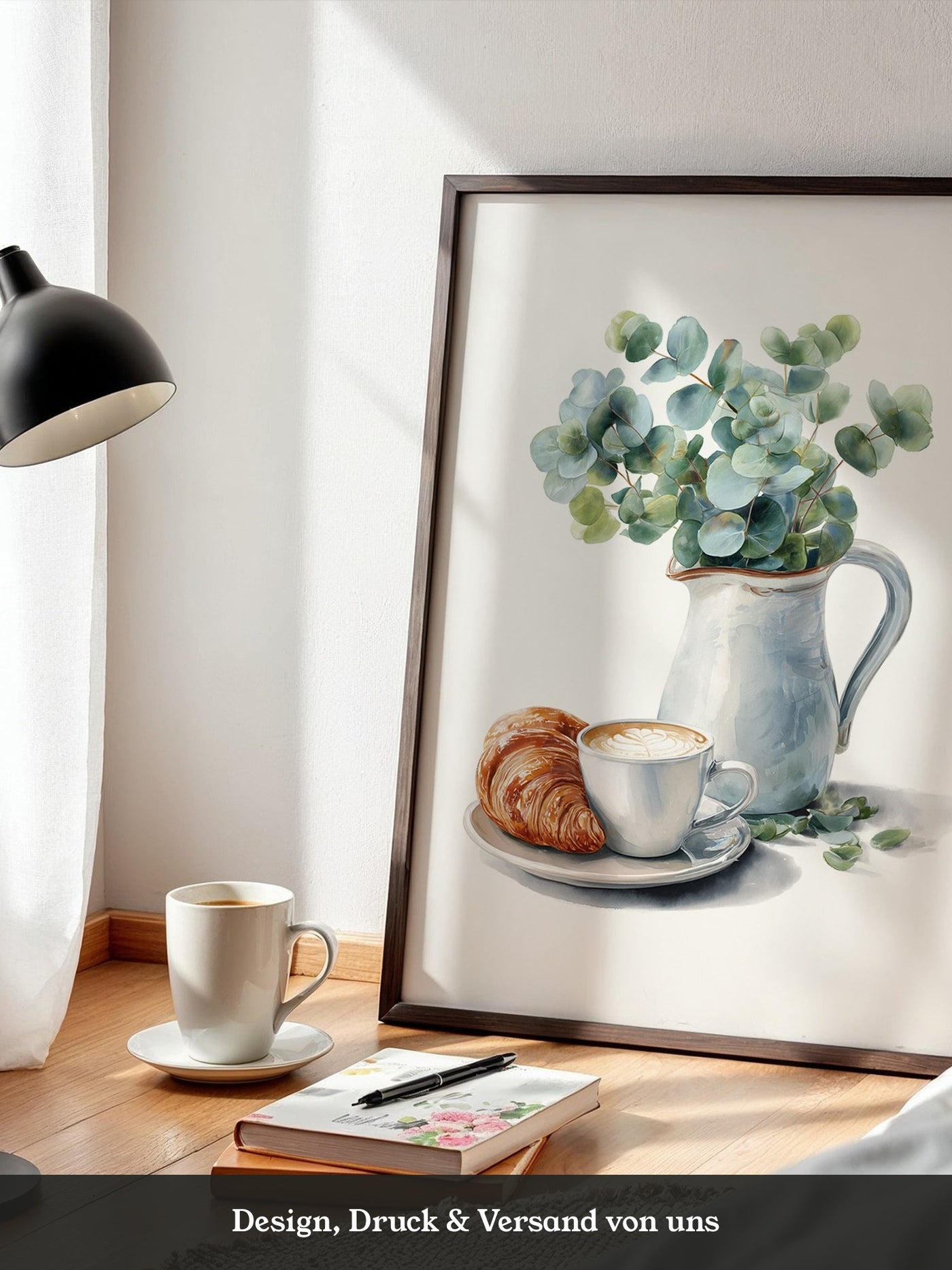 Eukalyptus Krug Kaffee Croissant