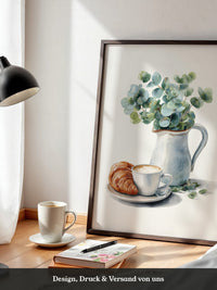 Eukalyptus Krug Kaffee Croissant