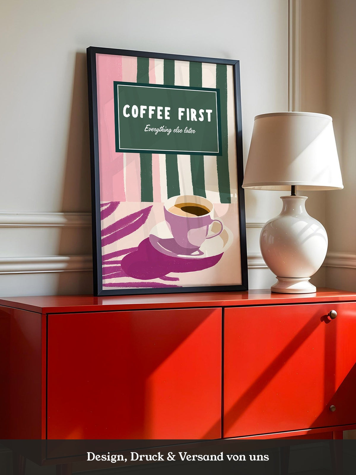 Kaffeetasse Retro Pastell