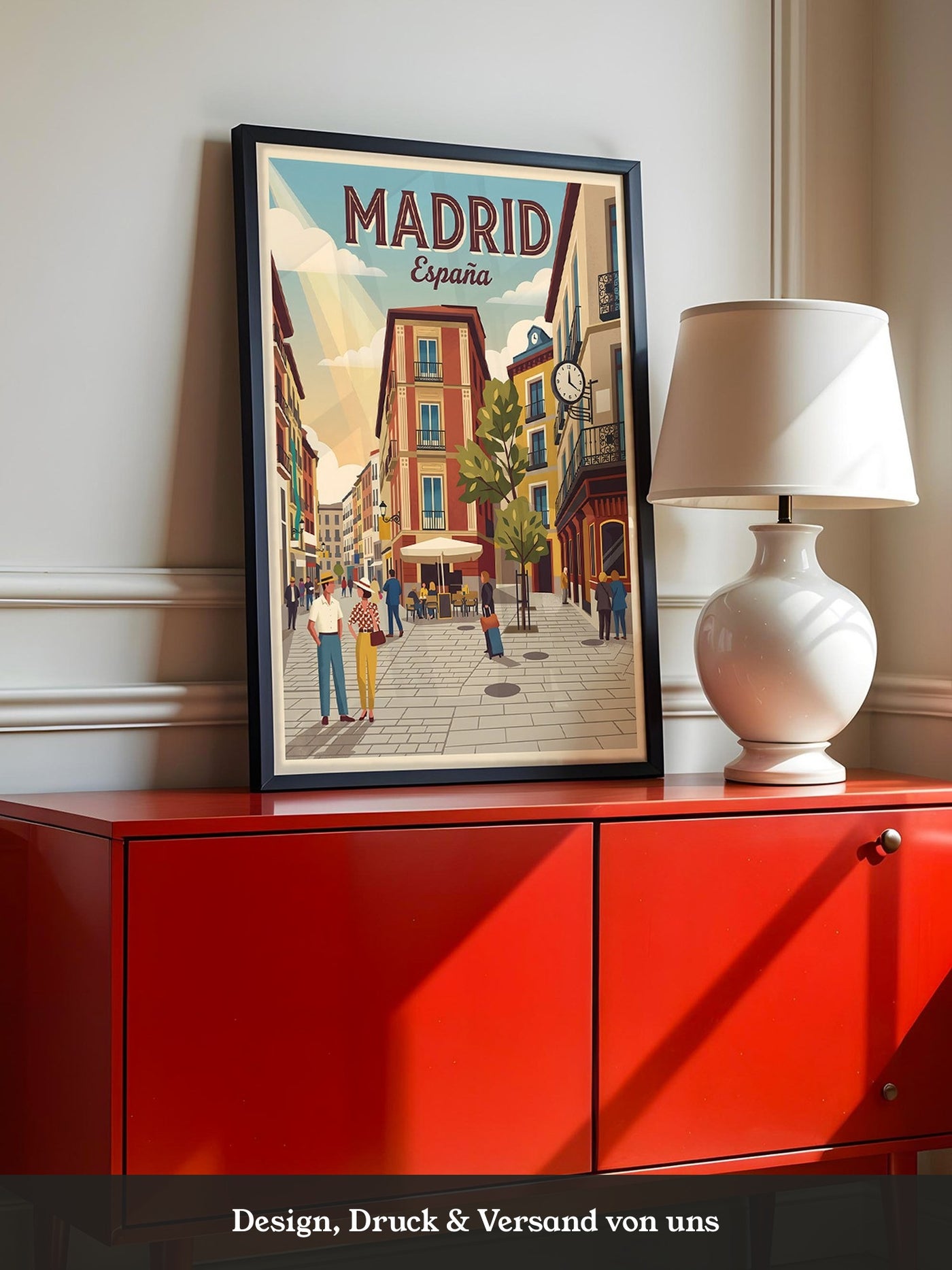 Madrid Gasse Retro Stil