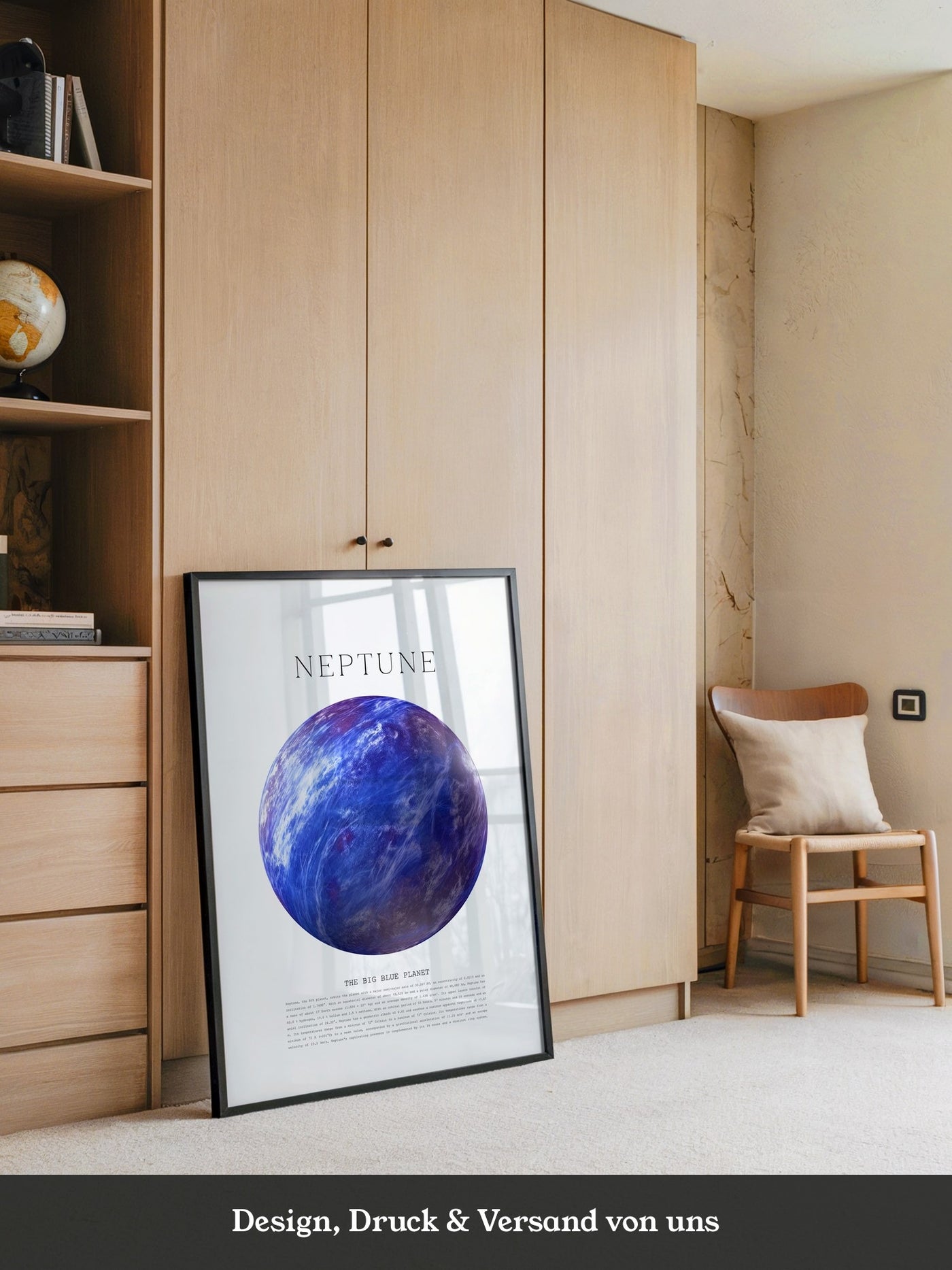 Neptun Kugel Blaues Universum