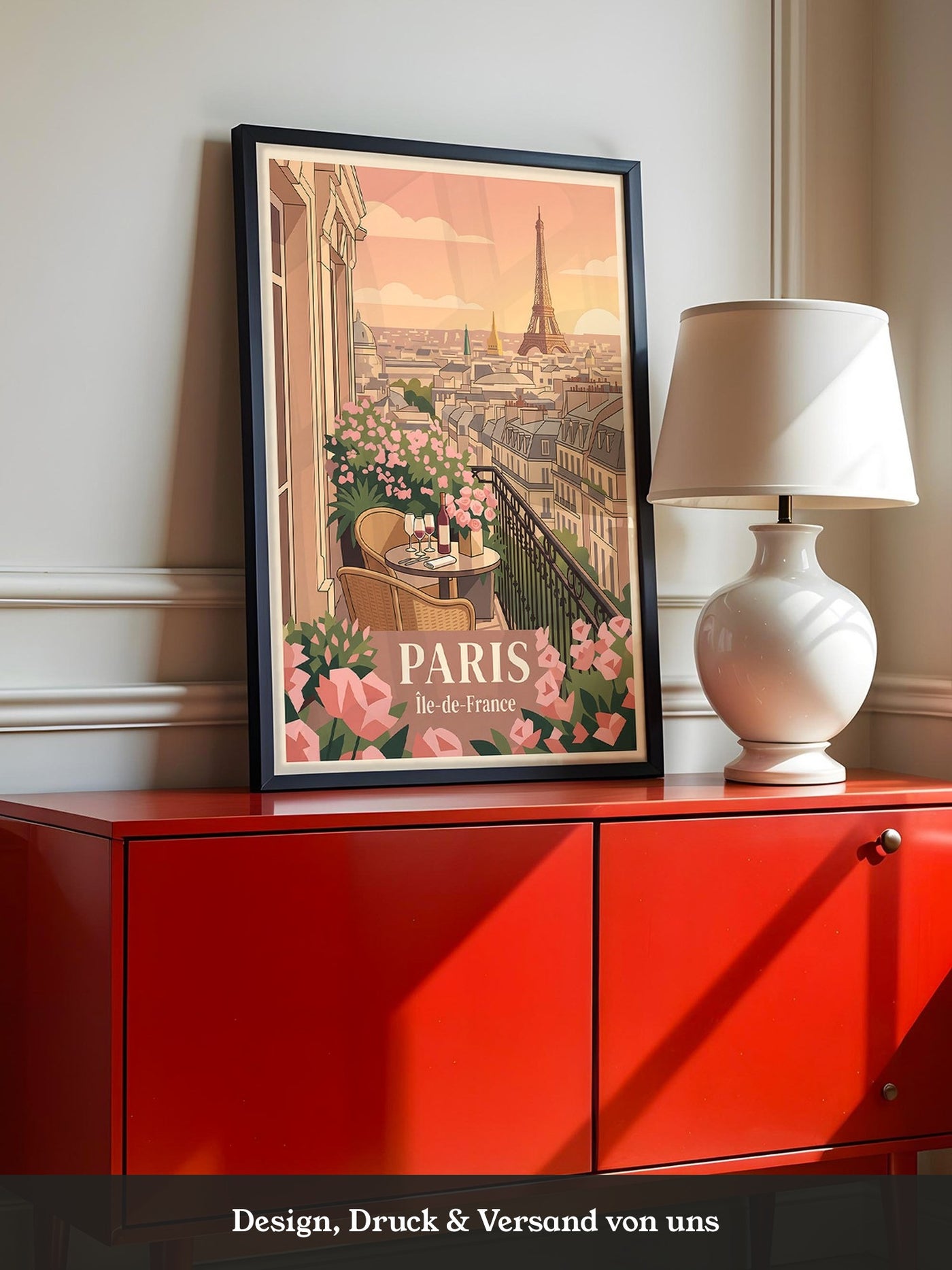 Pariser Balkon Blumenperspektive
