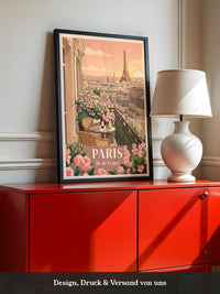 Pariser Balkon Blumenperspektive