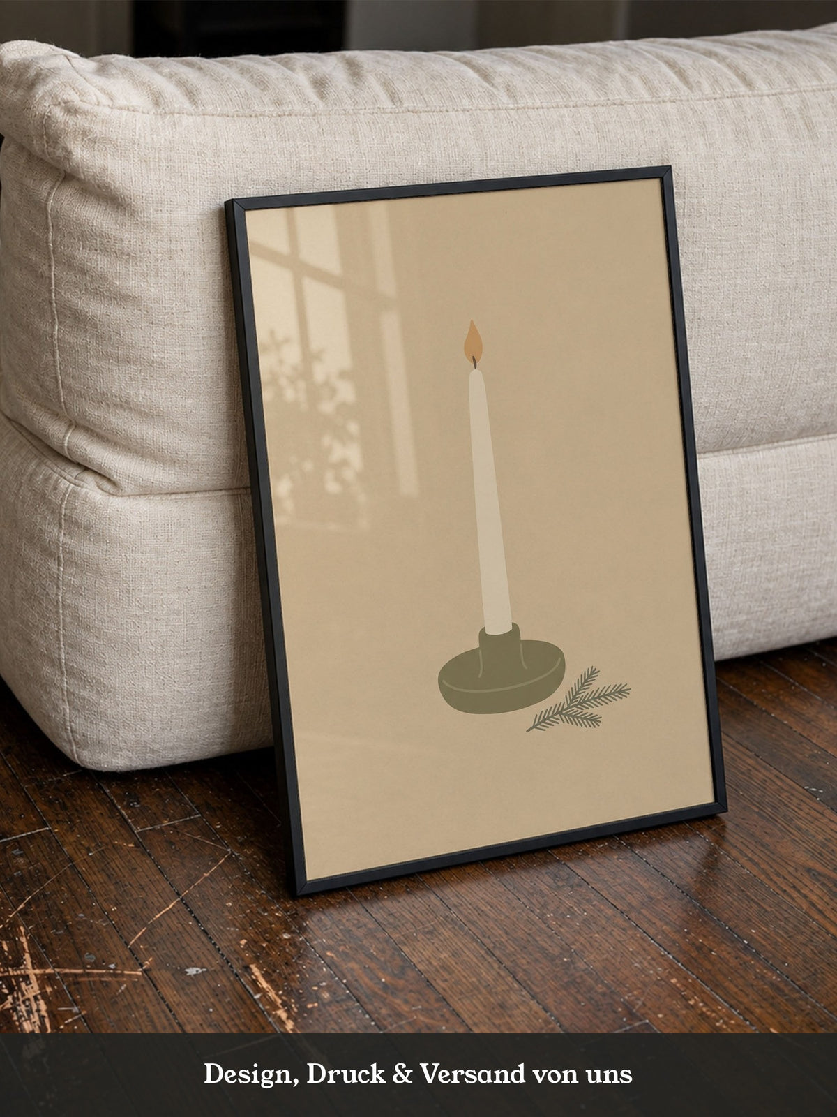 Kerze Minimalistisch Illustration