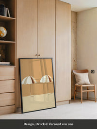 Zwei Sonnenschirme minimalistisch