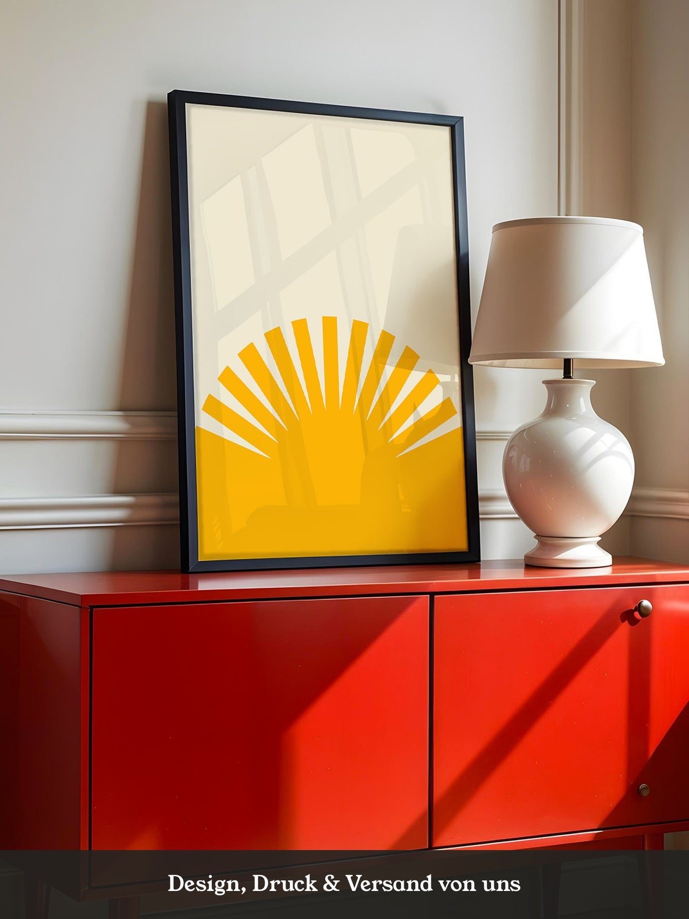 Sonnenaufgang Grafik minimalistisch