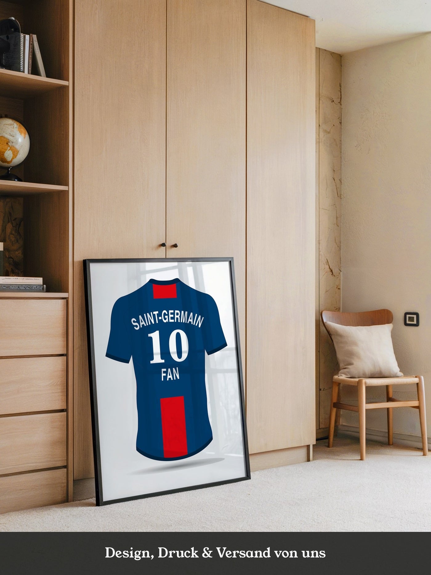Trikot Rückansicht Blau-Rot