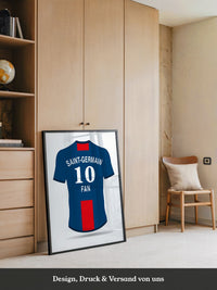 Trikot Rückansicht Blau-Rot