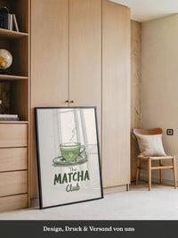 Matcha Tasse Retro Zeichnung