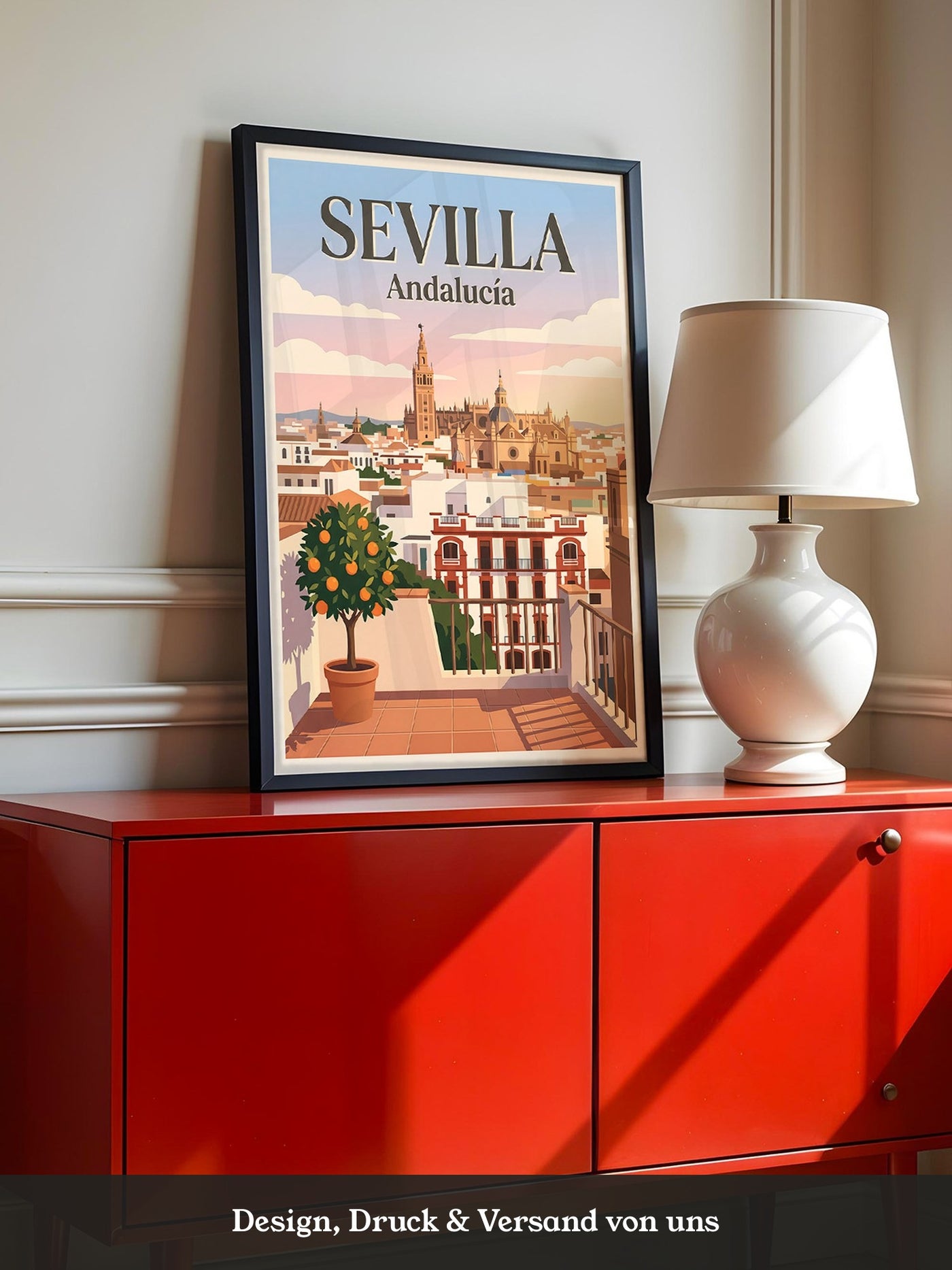 Sevilla Stadtansicht vintage