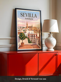 Sevilla Stadtansicht vintage