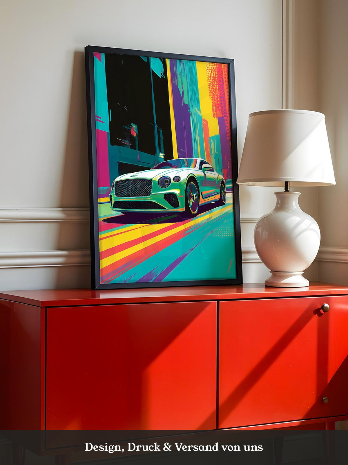 Sportwagen Pop Art Farbrausch