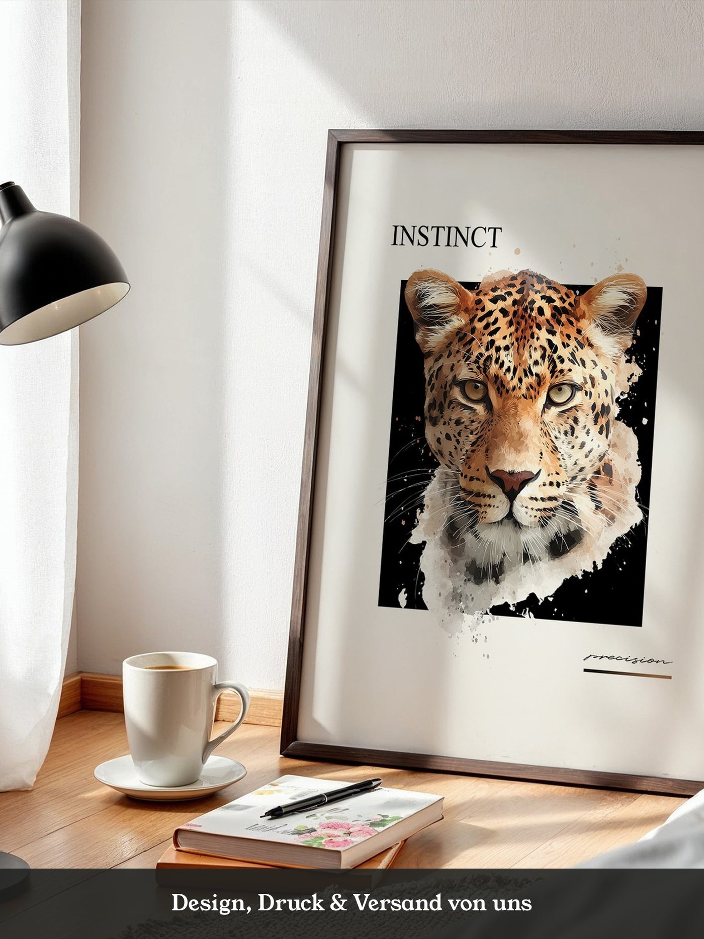 Leopard Aquarell Intensiv