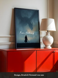 Drachen Silhouette Nebelstimmung
