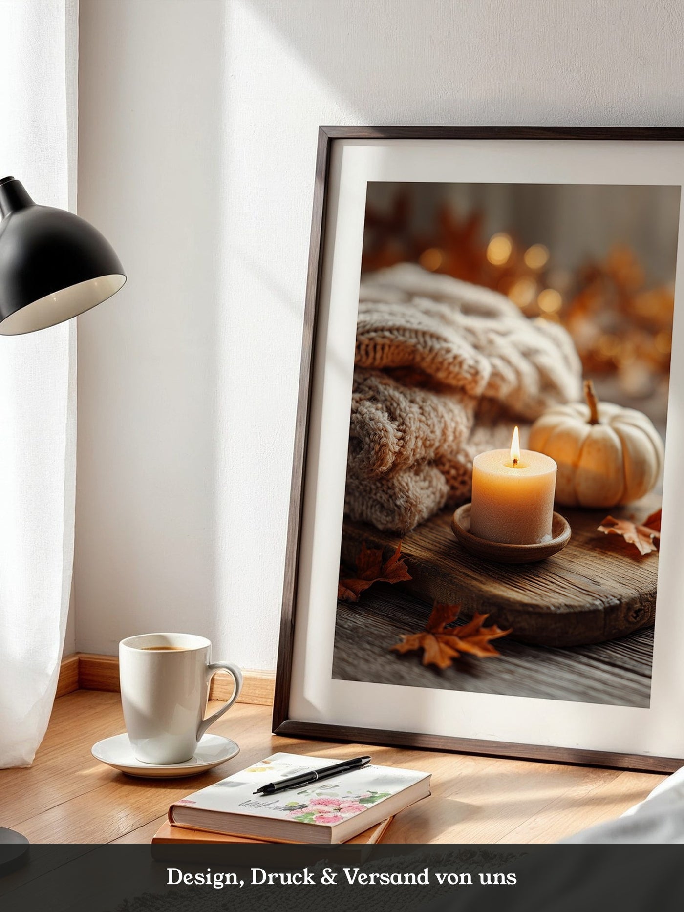 Kuscheldecke Kerze Herbstlich Warm
