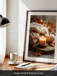 Kuscheldecke Kerze Herbstlich Warm