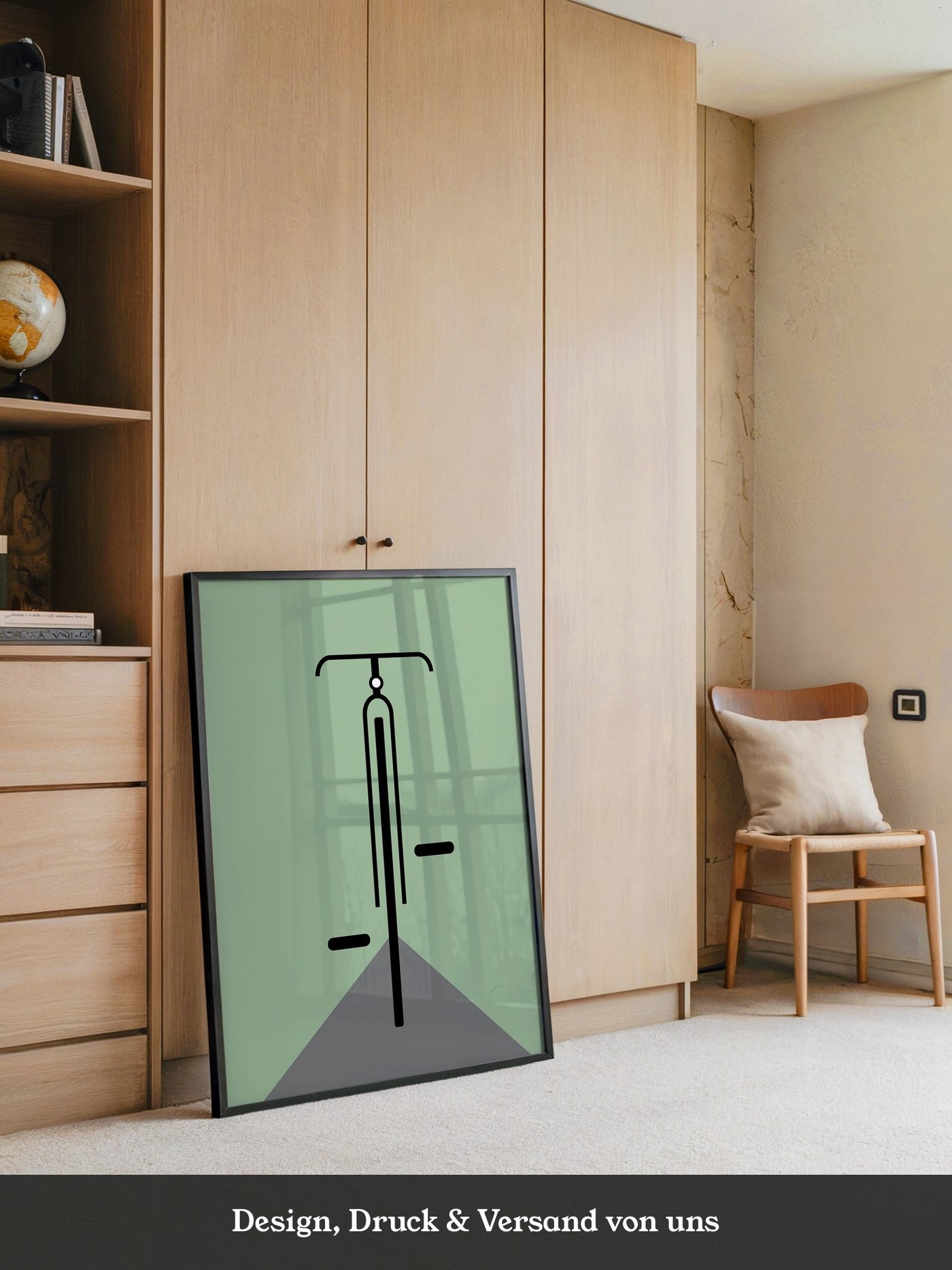 Rad minimalistisch Grün