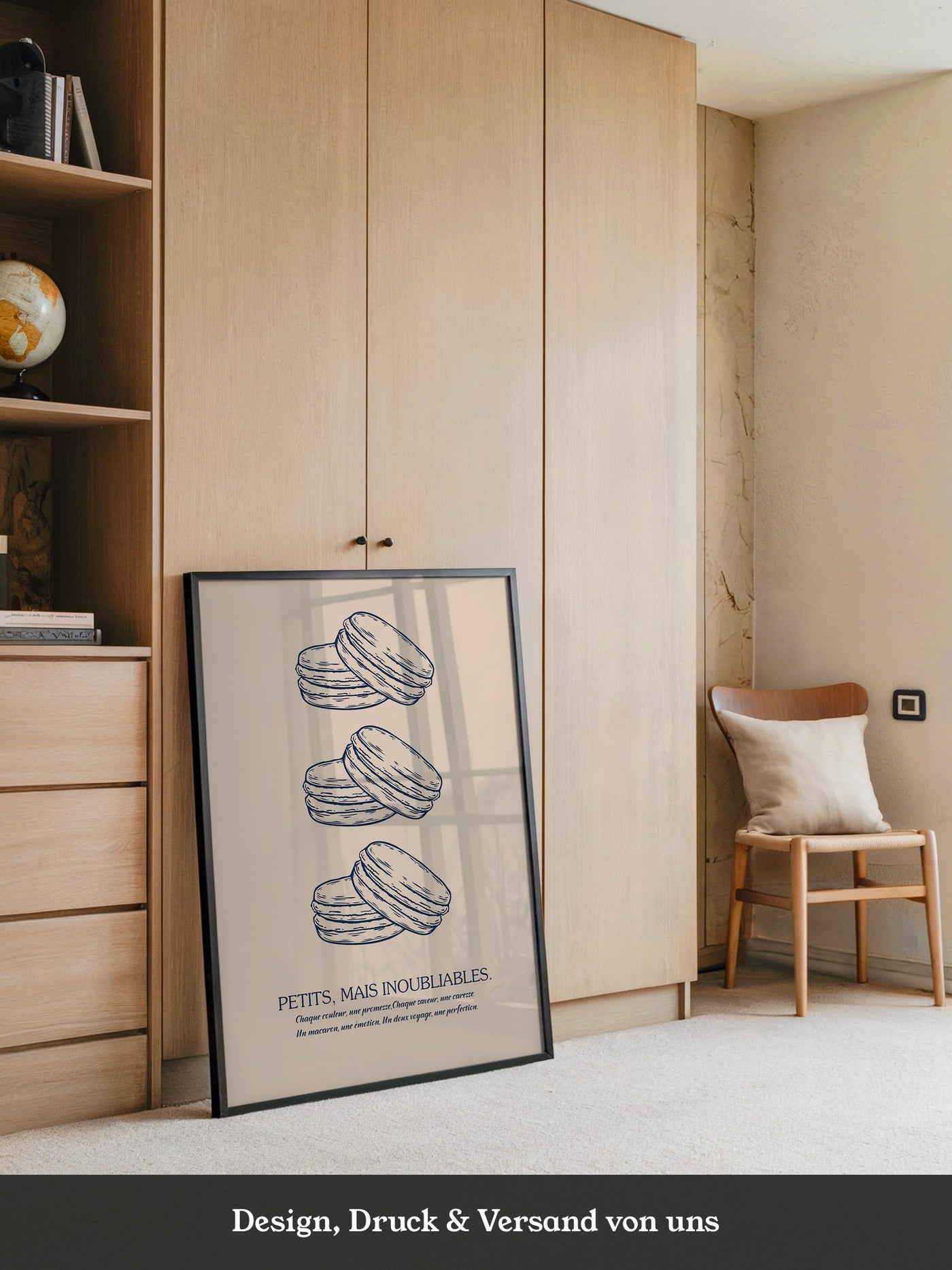 Macarons Illustrativ Retro-Stil