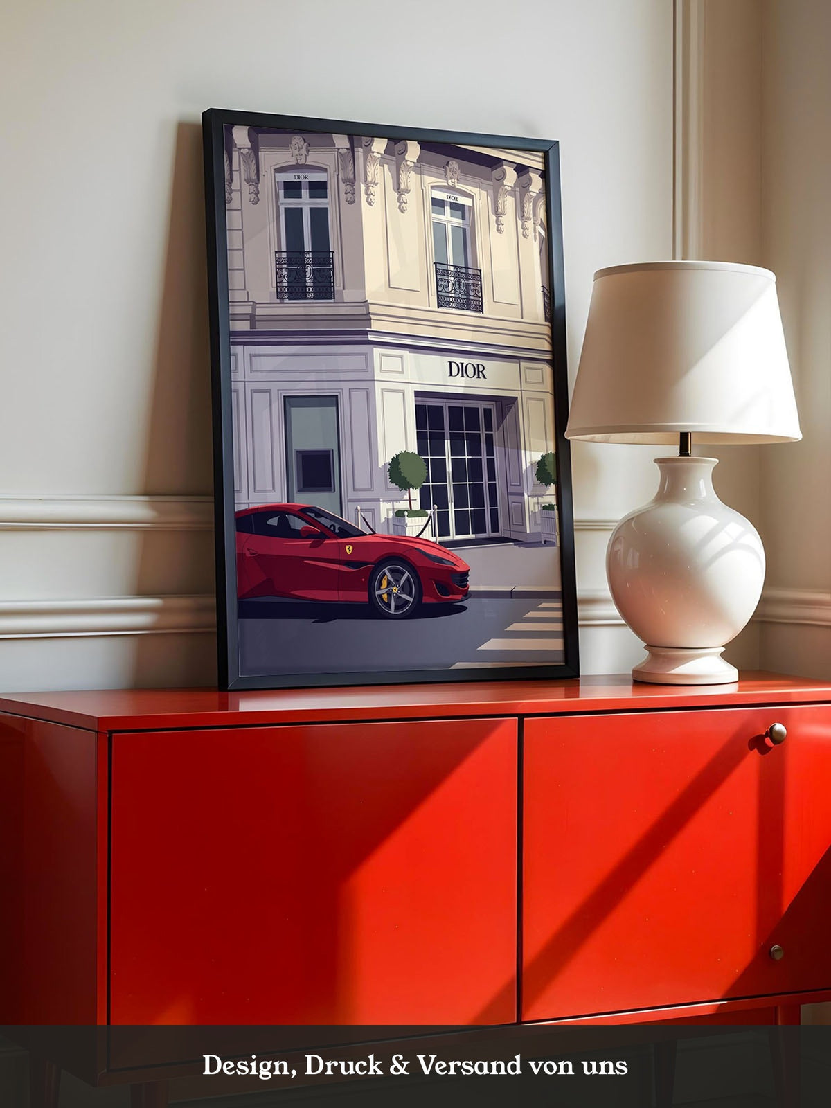 Roter Sportwagen Luxus Illustration
