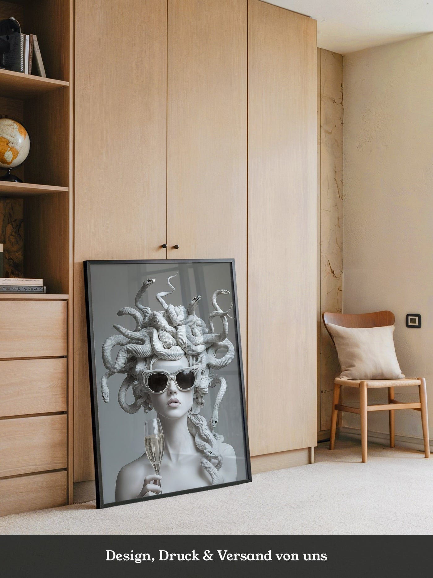 Medusa Skulptur Chic Sonnenbrille