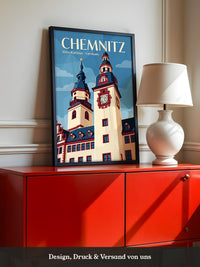 Chemnitzer Rathaus Vintage-Stil