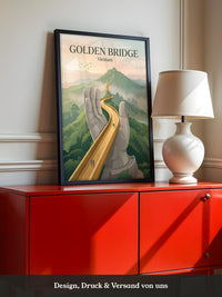 Goldene Brücke Vietnam Mystisch