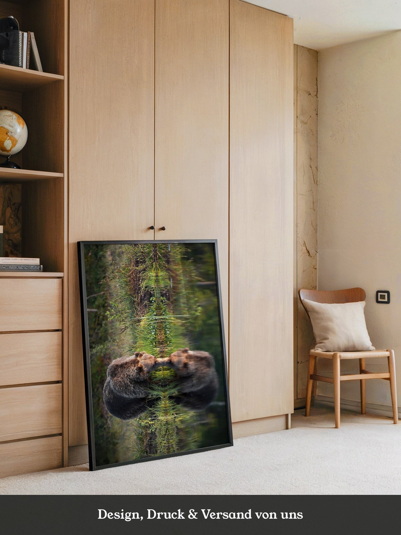 Bären Spiegelung Naturkunst