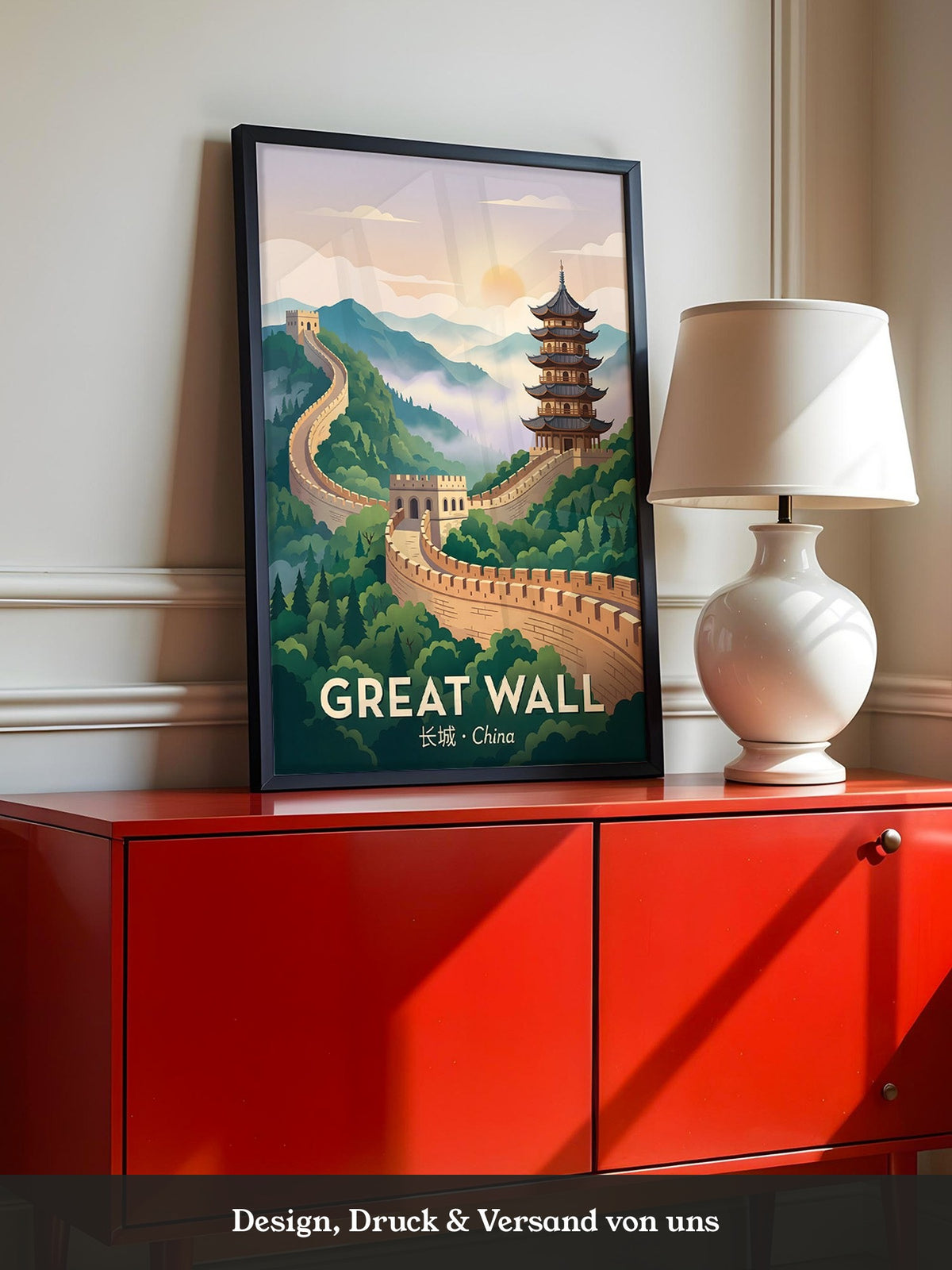 Chinesische Mauer Sonnenaufgang
