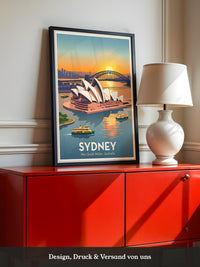 Sydney Oper bei Sonnenuntergang