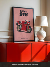 Ducati Motorrad Rot Retrostil