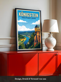 Königstein Festung Panoramablick