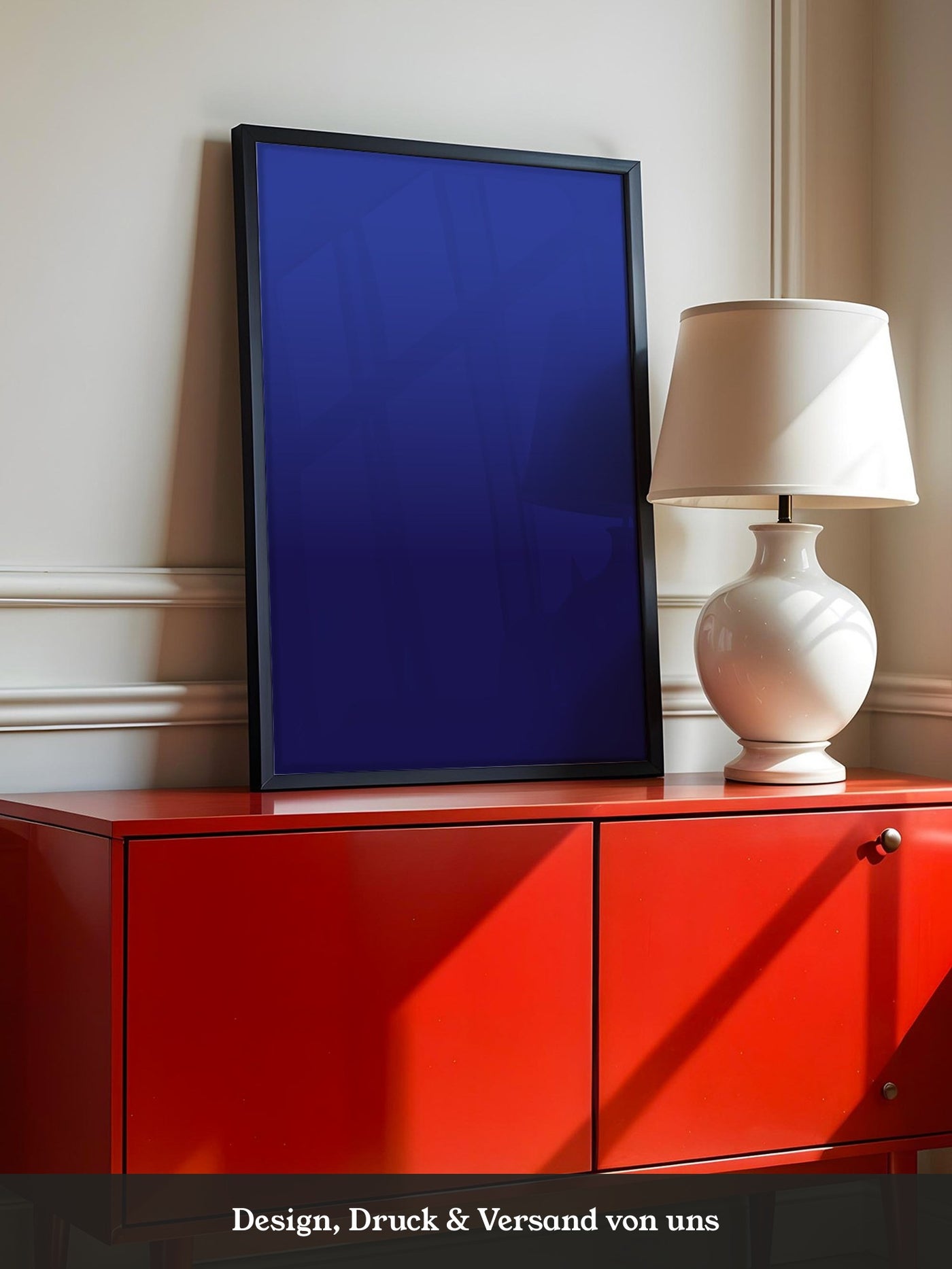 Blauer Farbverlauf minimalistisch