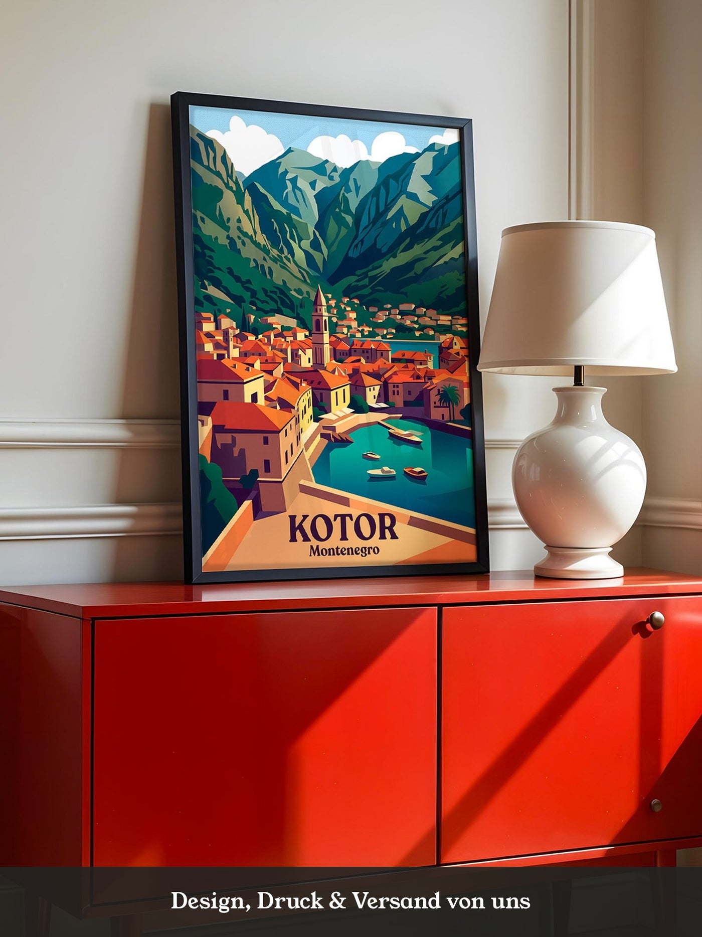Kotor Altstadt Pastellfarben