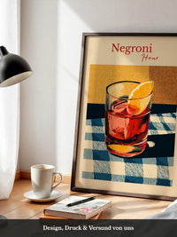 Negroni Glas Retro-Muster