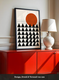 Sonnenaufgang Geometrie Minimalistisch