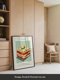 Lasagne Illustration Pastellfarben