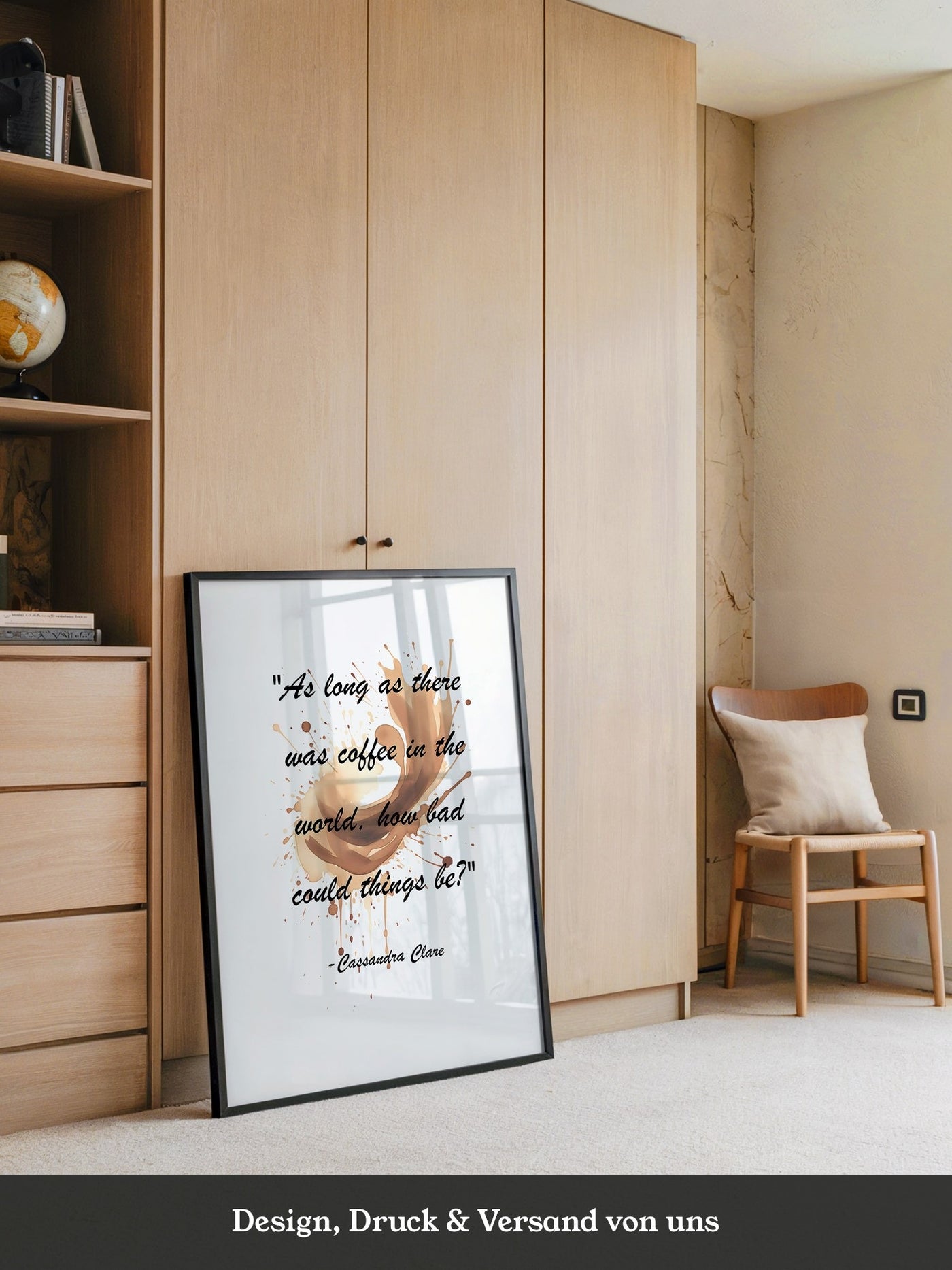 Kaffee Spritzer Zitat Kunst