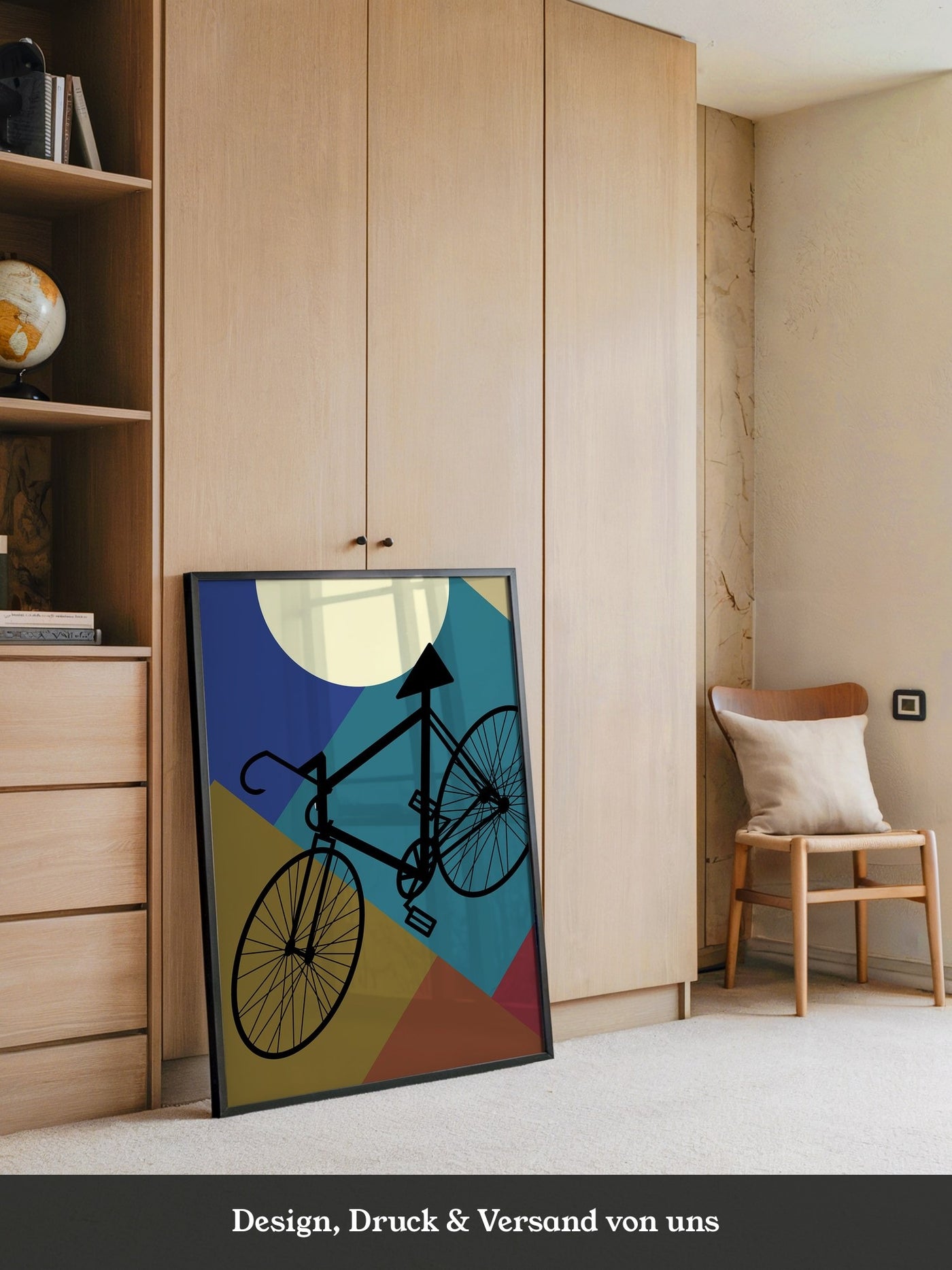 Fahrrad geometrisch bunt